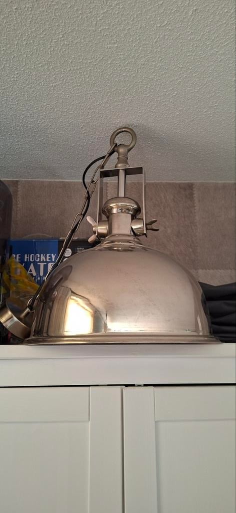 Industriële hanglamp - Metaal, Gebruikt, Ophalen of Verzenden, Metaal, Minder dan 50 cm