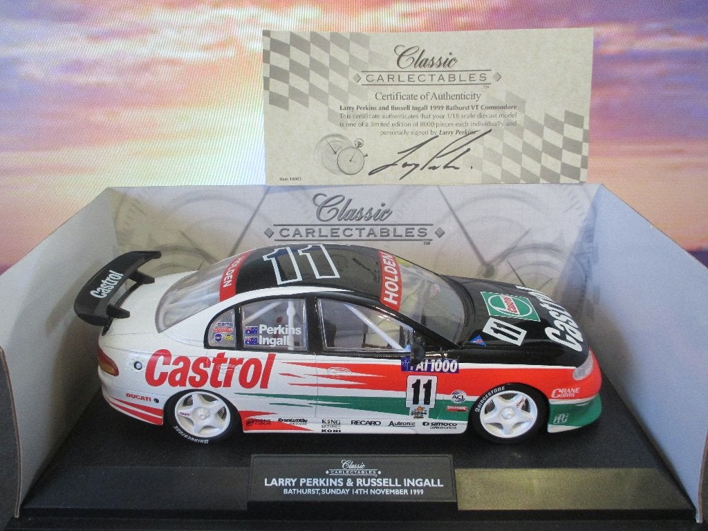 1/18 Holden VT Commodore 1999 Castrol L.Perkins / R.Ingall, Ophalen of Verzenden, Nieuw, Auto, Overige merken