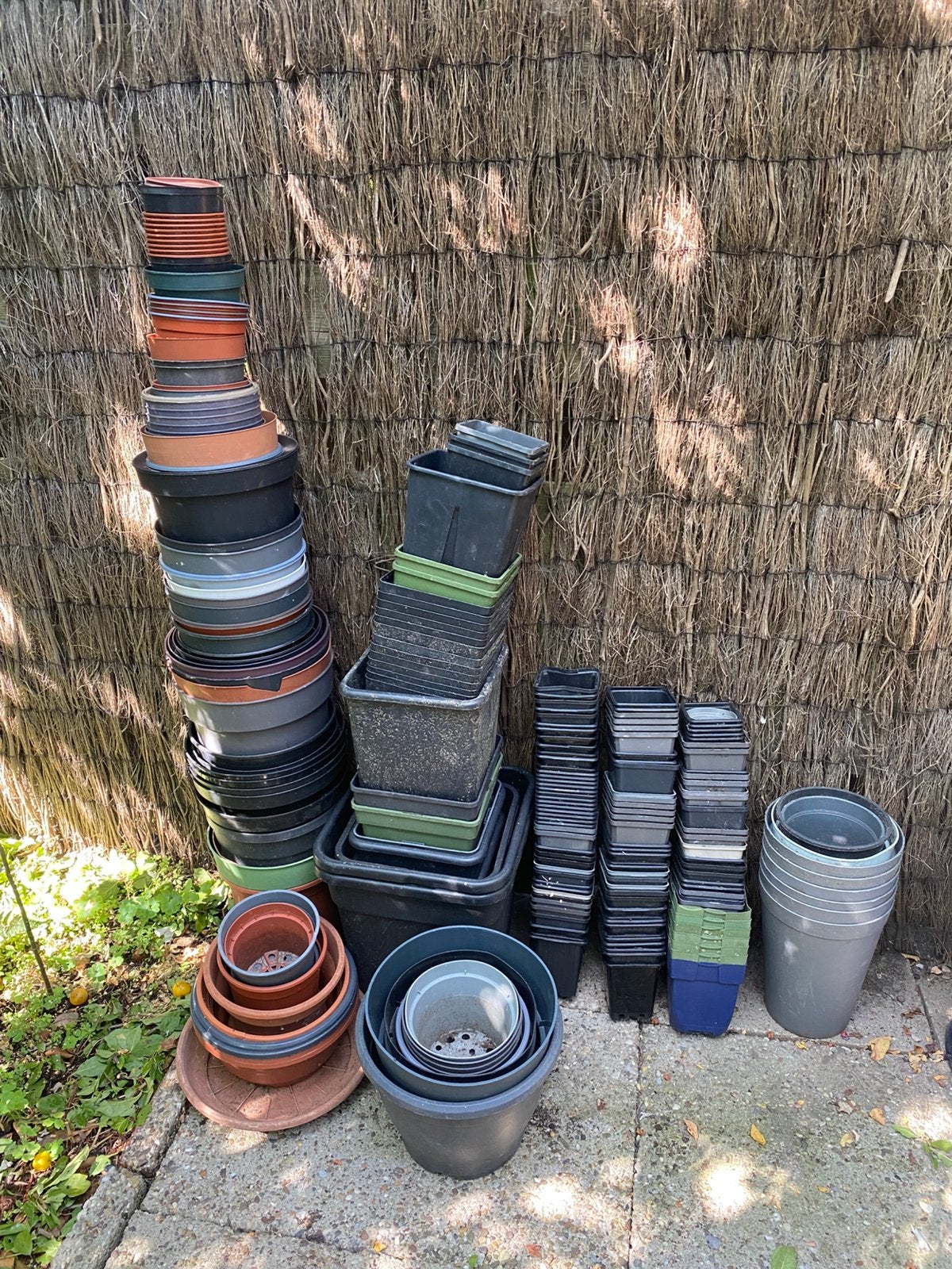 Bloempotten / kweekpotten, Ophalen, Kunststof, Gebruikt, Balkon
