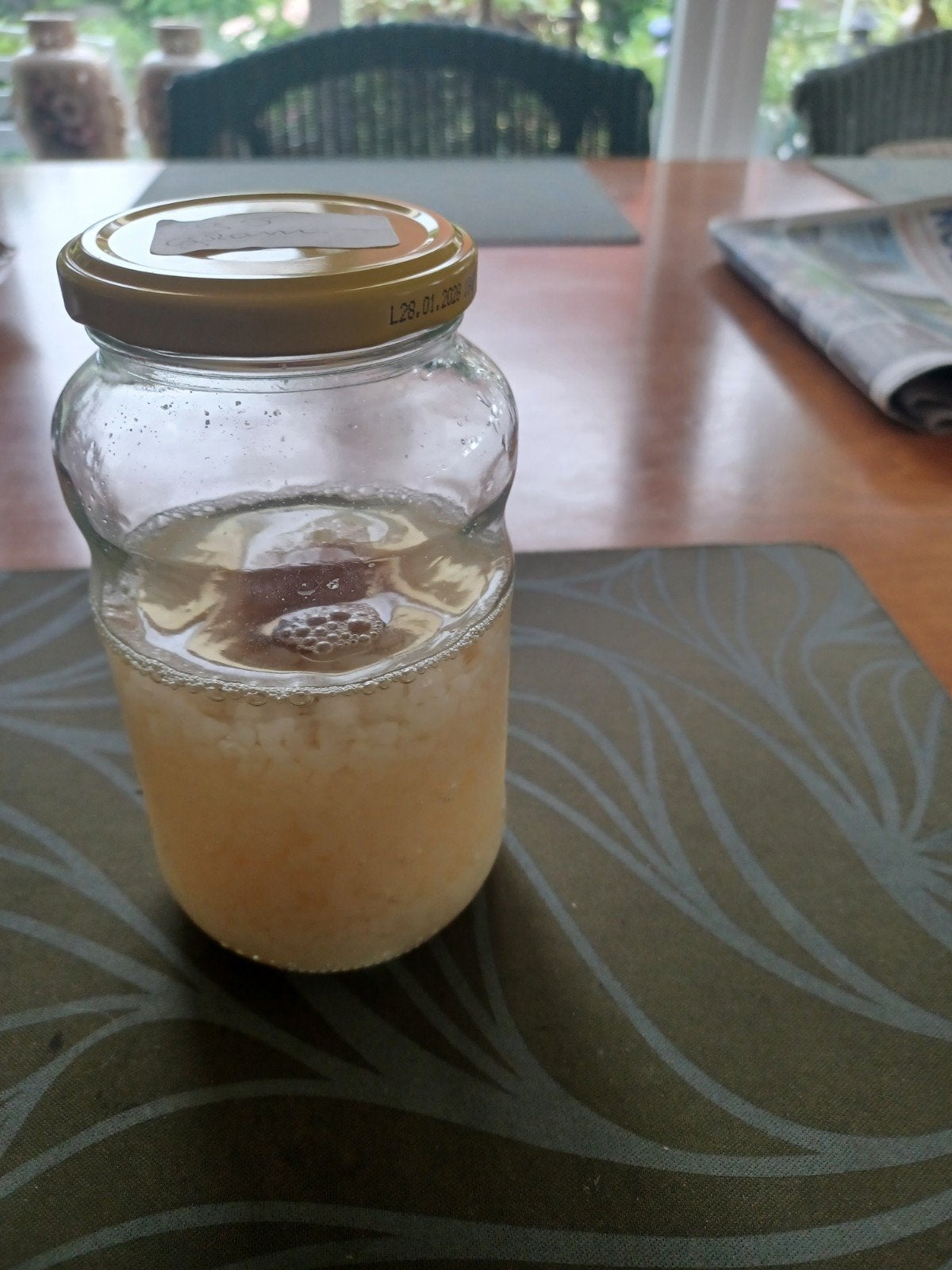 water kefir, Ophalen