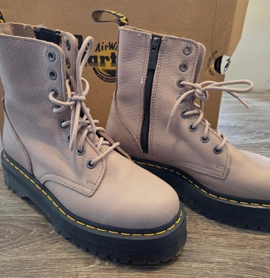 Dr. Martens Jadon III Pisa Leren Platformlaarzen EU 38, Kleding | Dames, Lage of Enkellaarzen, Ophalen of Verzenden, Roze, Dr. Martens