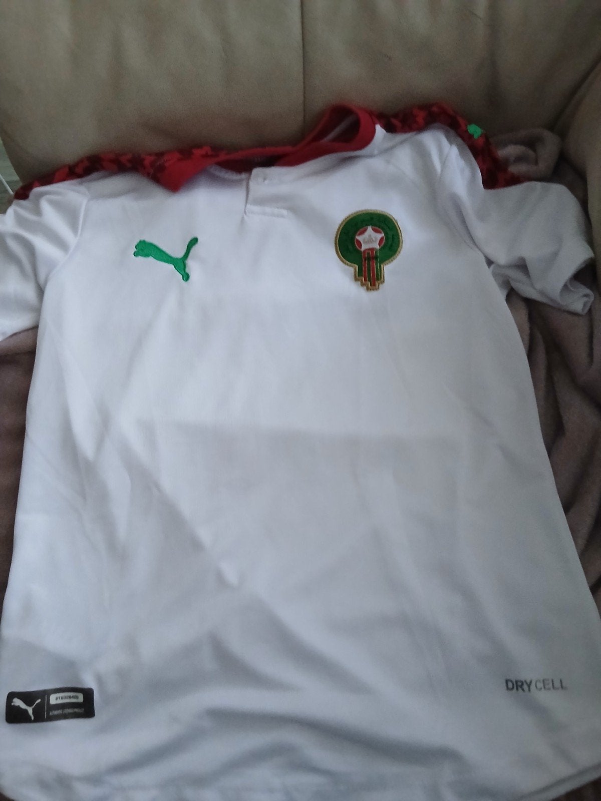 Puma Marokko Thuisshirt en Broekje Ziyech Maat 176, Puma, Sport- of Zwemkleding, Ophalen of Verzenden, Zo goed als nieuw