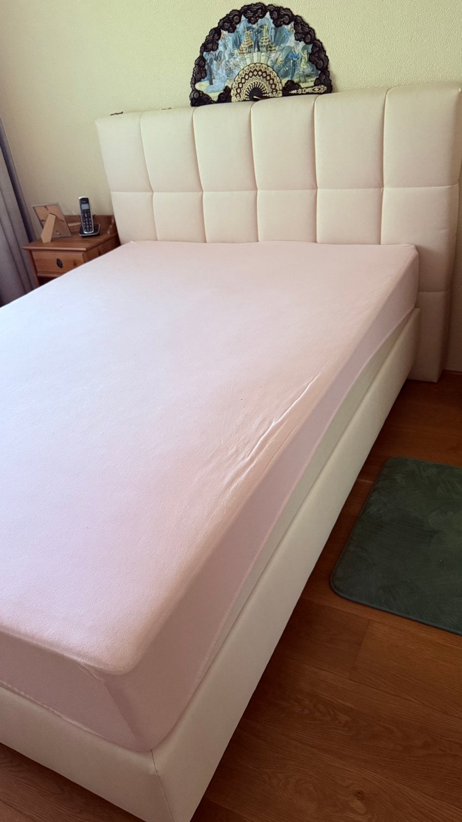 Emma Boxspring, Huis en Inrichting, Ophalen, Beige, Tweepersoons, 140 cm