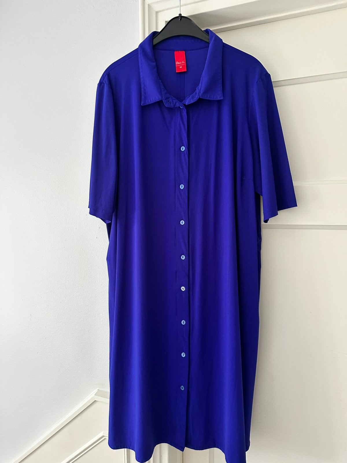 Only M tuniek Travelstof maat 52, Kleding | Dames, Grote Maten, Ophalen of Verzenden, Gedragen, Paars, Blouse of Tuniek