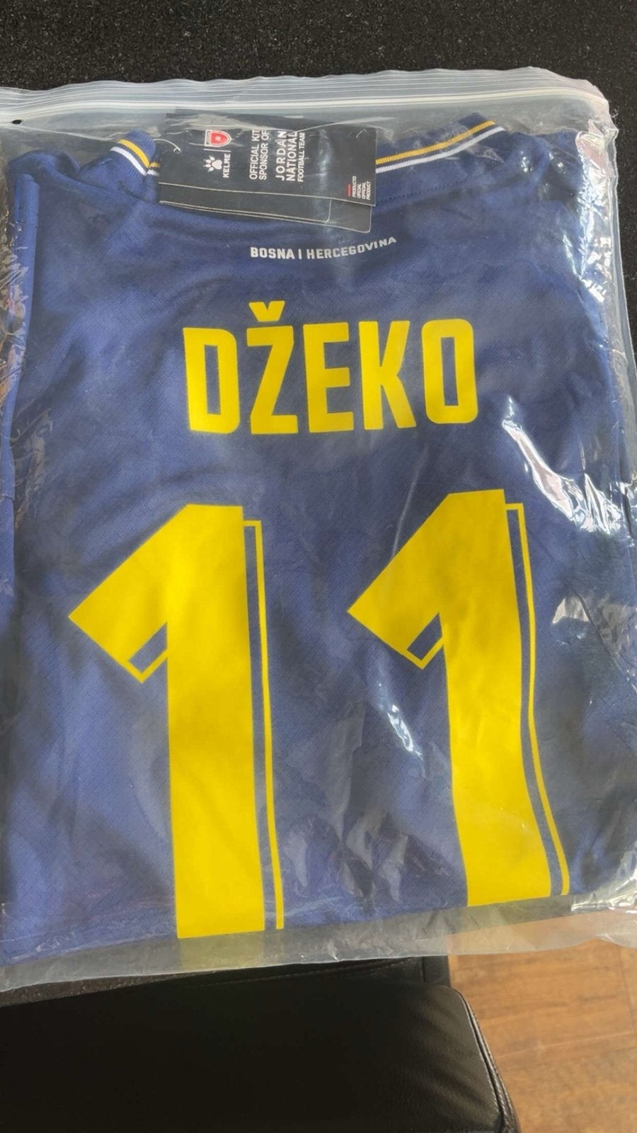 Bosnië en Herzegovina Džeko Thuisshirt - Maat L, Maat 52/54 (L), Blauw, Nieuw, Ophalen of Verzenden