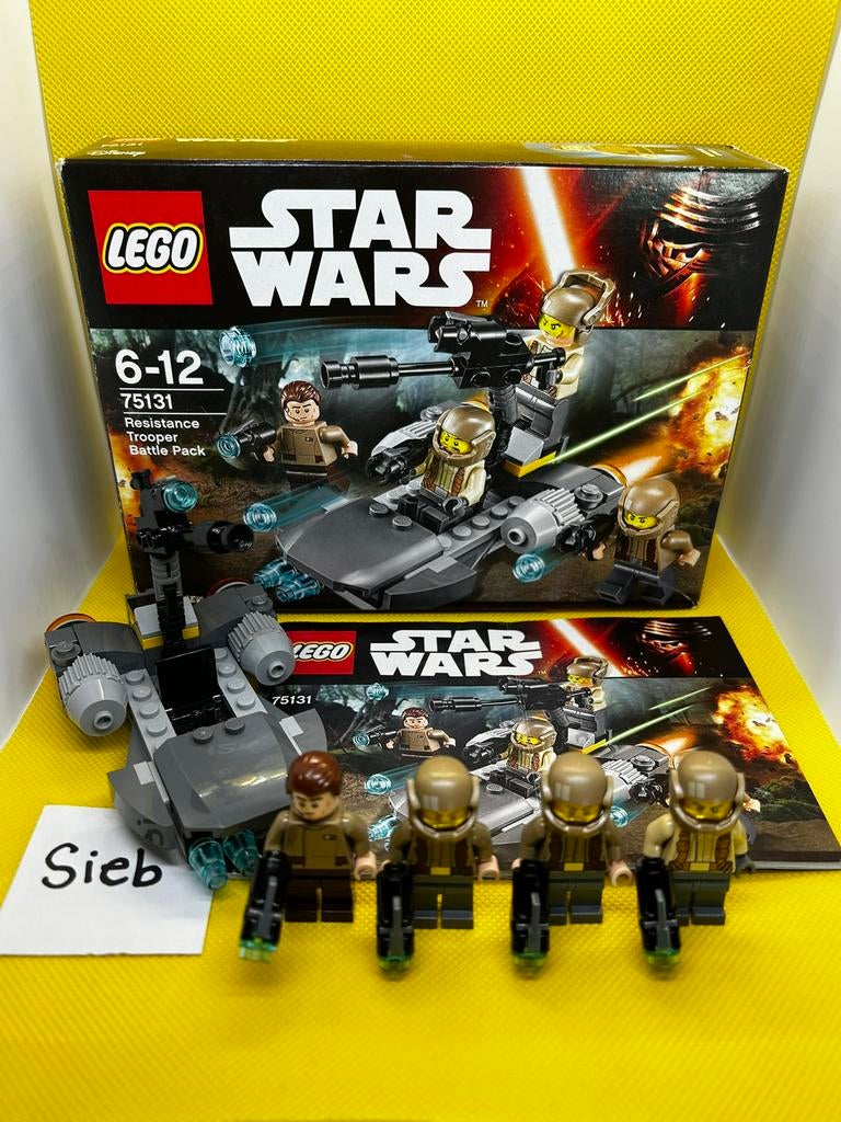 Lego Star Wars 75131 Resistance Trooper Battle Pack, Ophalen of Verzenden, Zo goed als nieuw, Lego, Star Wars