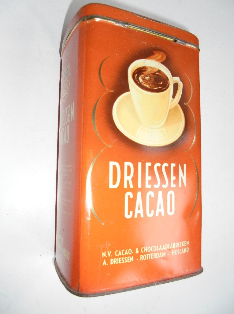 Antiek Blik Driessen Cacao (K-BKB-14), Ophalen, Gebruikt, Overige