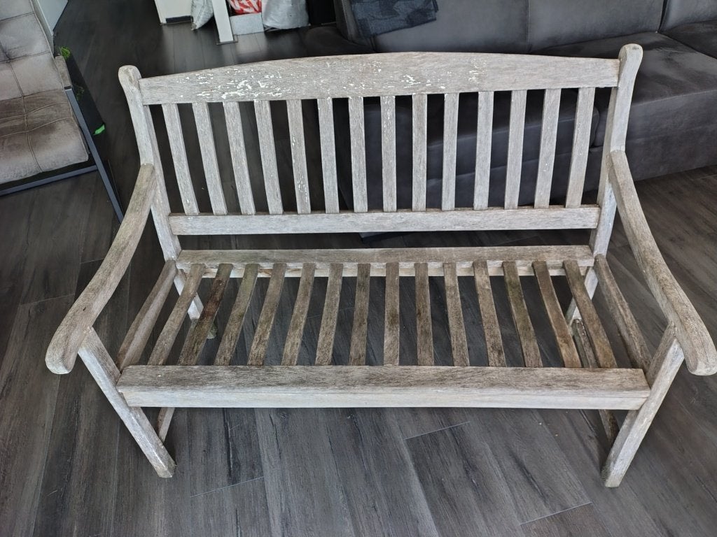 tuinbankje, Ophalen, Gebruikt, Hout