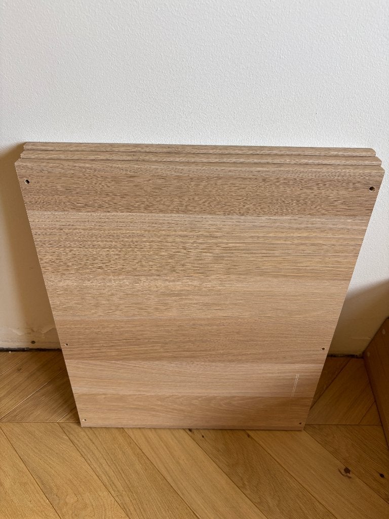 Ikea KOMPLEMENT schappen en lades + rails, Ophalen, Eikenhout, Nieuw, 50 tot 100 cm