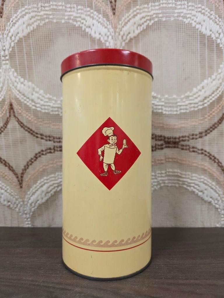 Vintage Bolletje beschuitbus beschuit blik, Ophalen of Verzenden, Gebruikt, Overige