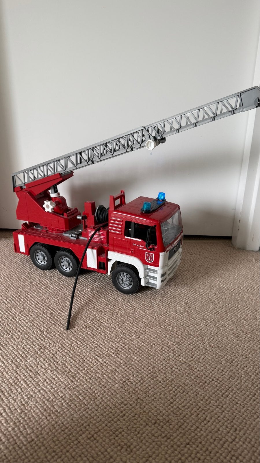 Bruder brandweerwagen met sirene - Zo goed als nieuw, Ophalen of Verzenden, Zo goed als nieuw