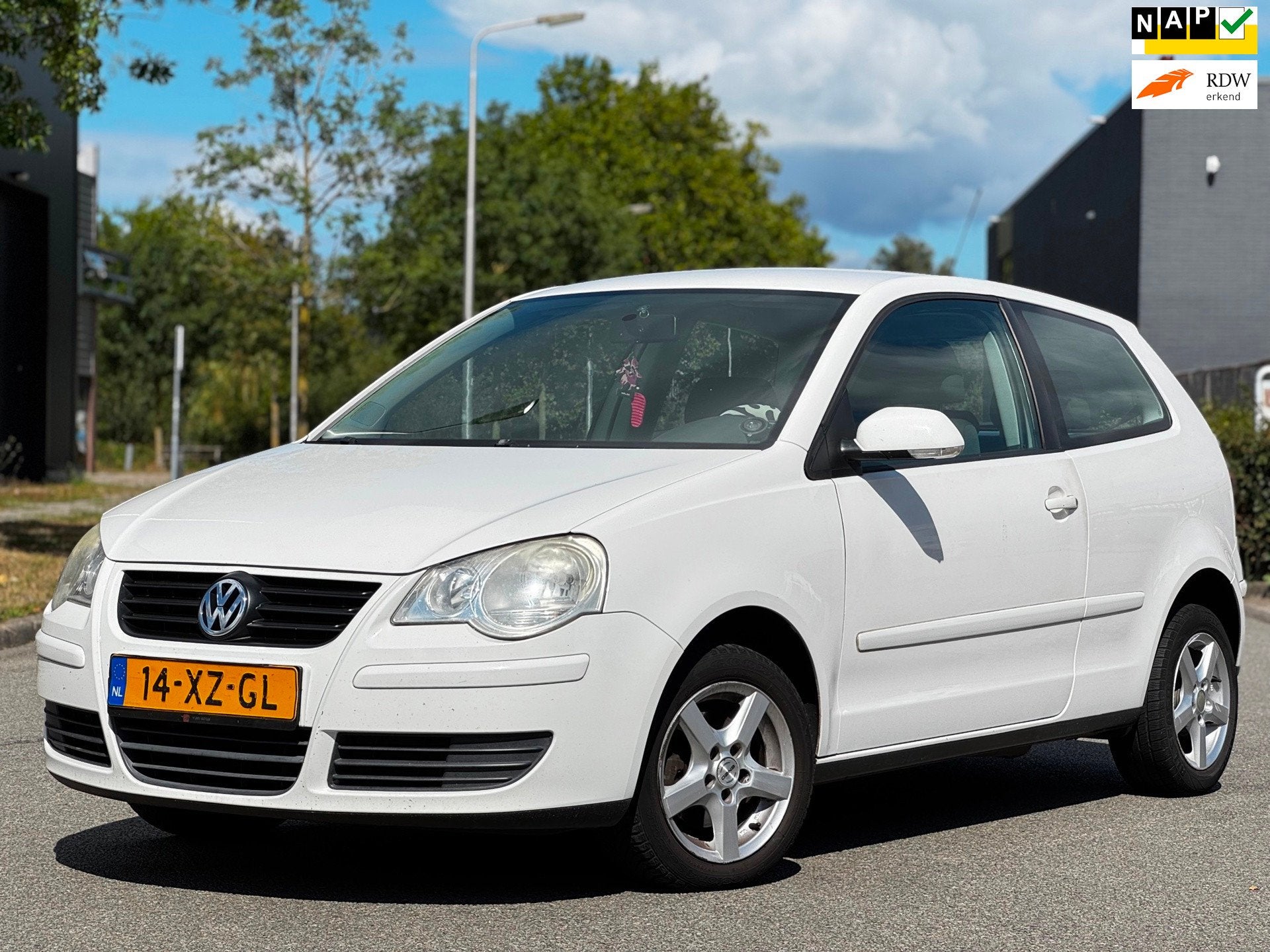 Volkswagen Polo 1.4-16V Optive|AIRCO|CRUISE|BOEKJES|APK06-05, 4 cilinders, Wit, Bedrijf, 1000 kg