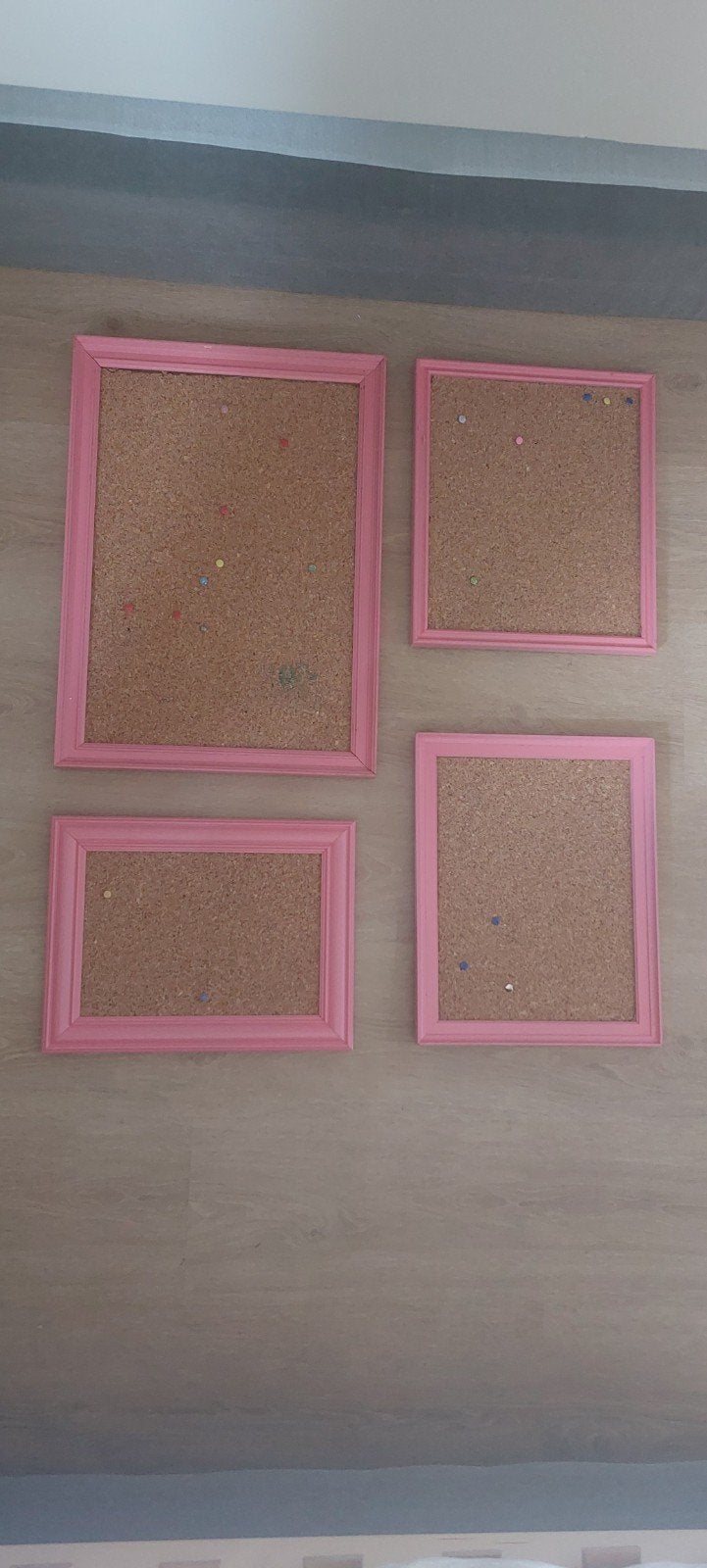 Set van 4 roze prikborden voor kinderkamer, Ophalen of Verzenden
