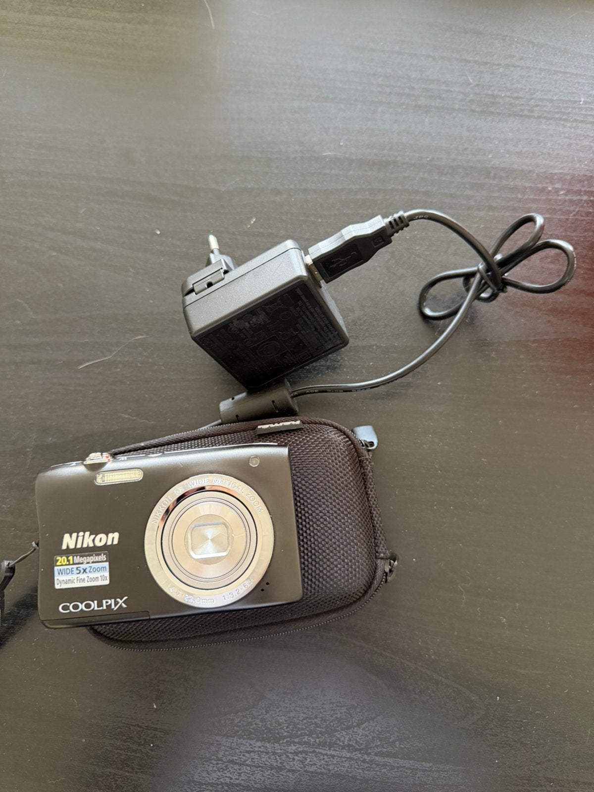 Nikon Coolpix S2900 – 20.1 MP – 5x zoom + oplader & hoesje, Ophalen, Geheugenkaart, Zo goed als nieuw, Compactcamera