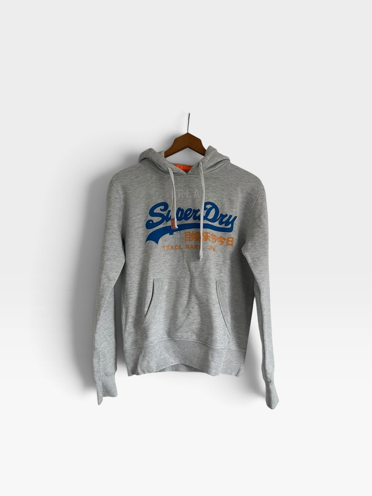 Superdry Vintage Hoodie - Maat M - Grijs, Kleding | Heren, Ophalen of Verzenden, Gedragen, Maat 48/50 (M), Grijs
