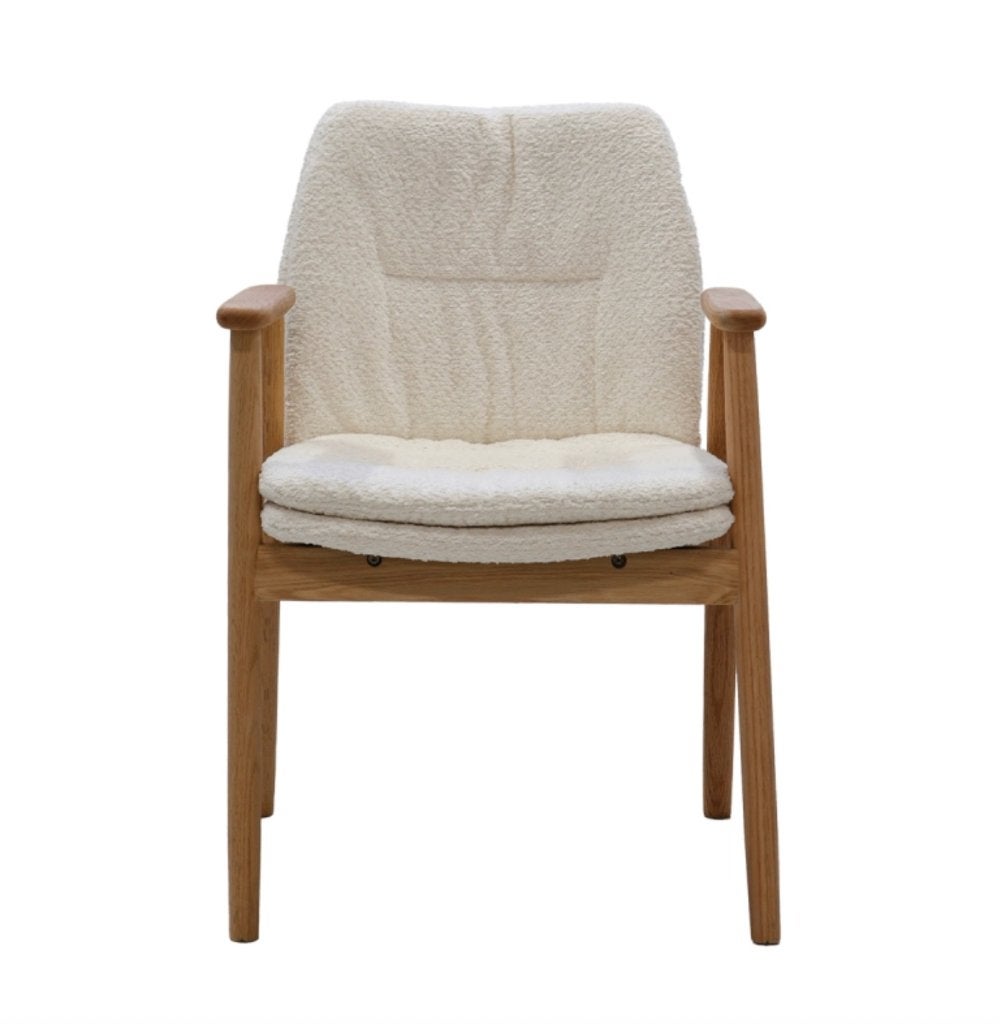 DÉJA Eetkamerstoel Amelie Beige Eiken | Van €209 p stuk nu, Nieuw, Ophalen of Verzenden, DÉJA Living, Vijf, Zes of meer stoelen