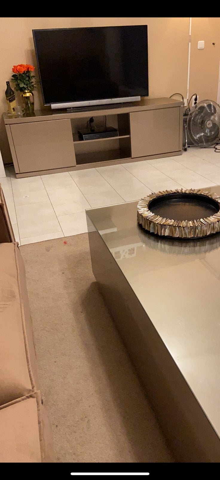 Bloktafel + Tv meubel set, Huis en Inrichting, Ophalen