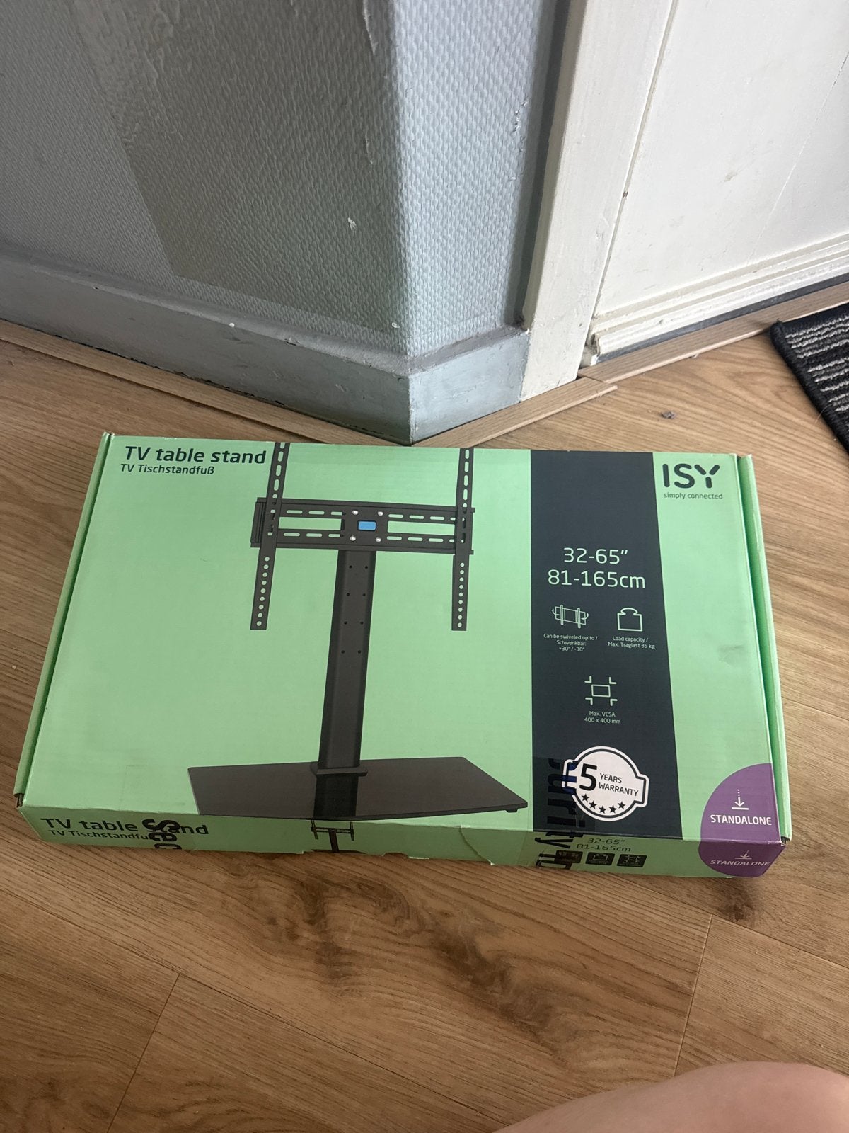 ISY TV Tafelstandaard 32-65 inch - Nieuw in doos, Ophalen, Nieuw