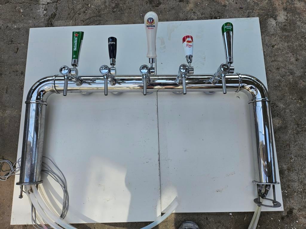 Bier Tapkraan met 5 Kranen - Horeca Apparatuur, Ophalen, Gebruikt
