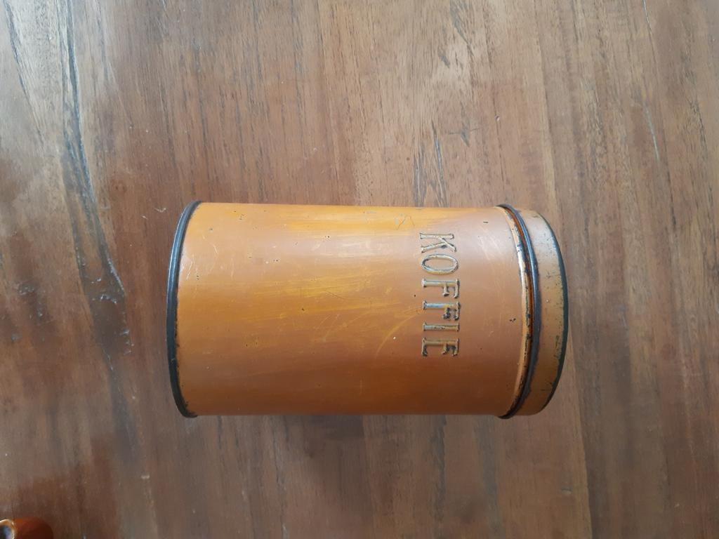 Heel oude koffiebus cognac kleurig, Verzamelen, Militaria | Tweede Wereldoorlog, Ophalen of Verzenden, Nederland