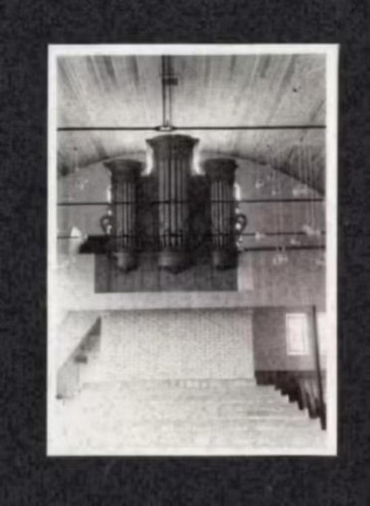 Foto Achterberg Kerk Interieur Orgel., Foto, Ophalen of Verzenden, Zo goed als nieuw, 1940 tot 1960