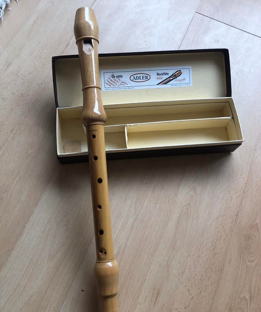 Oude Adler alt blokfluit, Muziek en Instrumenten, Blaasinstrumenten | Dwarsfluiten en Piccolo's, Ophalen of Verzenden, Zo goed als nieuw