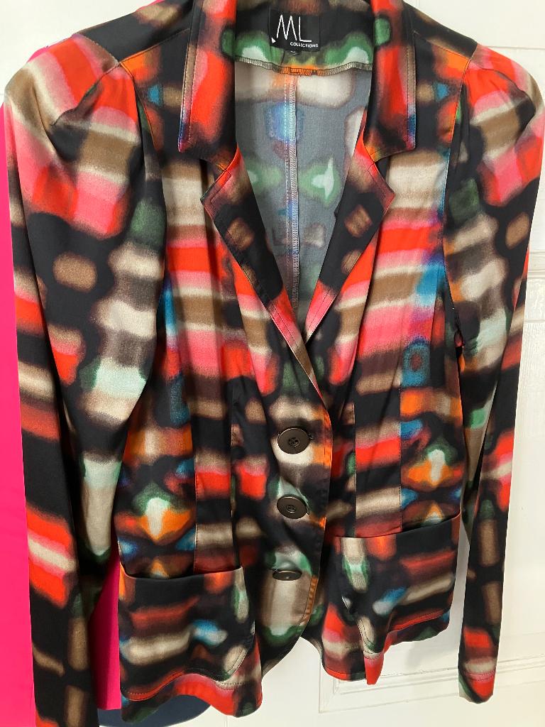 Jasje / blazer ML Collection, maat 38, zijde, Kleding | Dames, Ophalen of Verzenden, Zo goed als nieuw, Maat 38/40 (M), Jasje