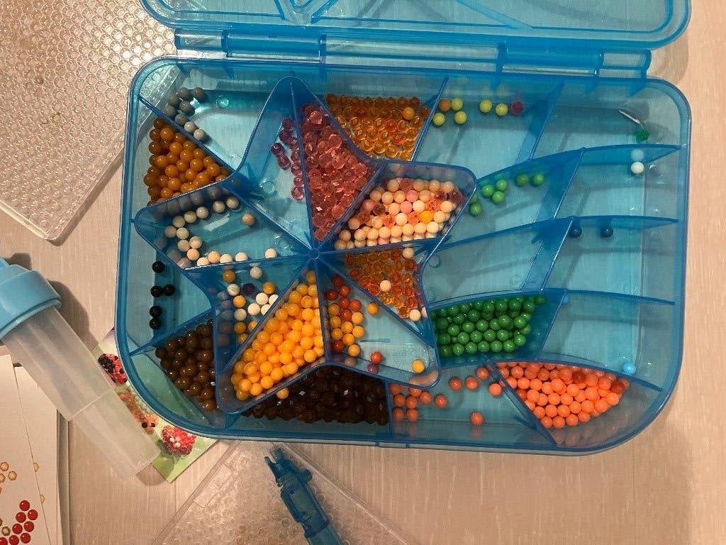 Aquabeads met voorbeeldjes, Ophalen of Verzenden, Zo goed als nieuw, Overige typen