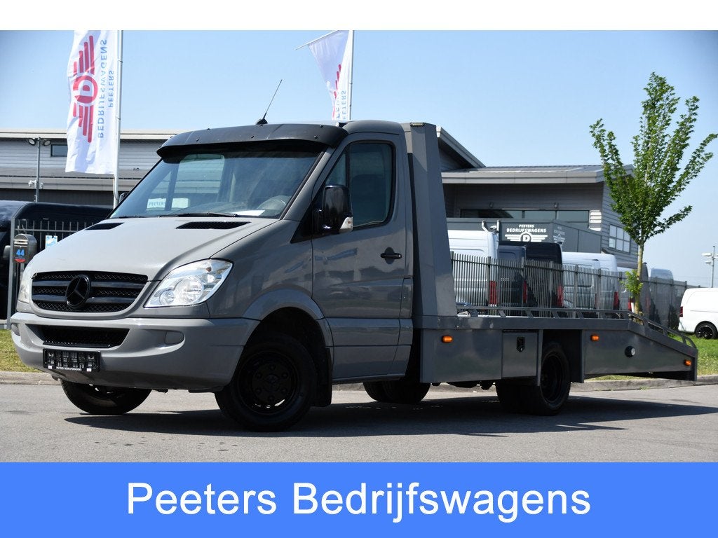 Mercedes-Benz Sprinter 518 3.0 CDI L3 Oprijwagen MARGE! Crui, Auto's, Vrachtwagens, Automaat, Lederen bekleding, Bedrijf, Diesel