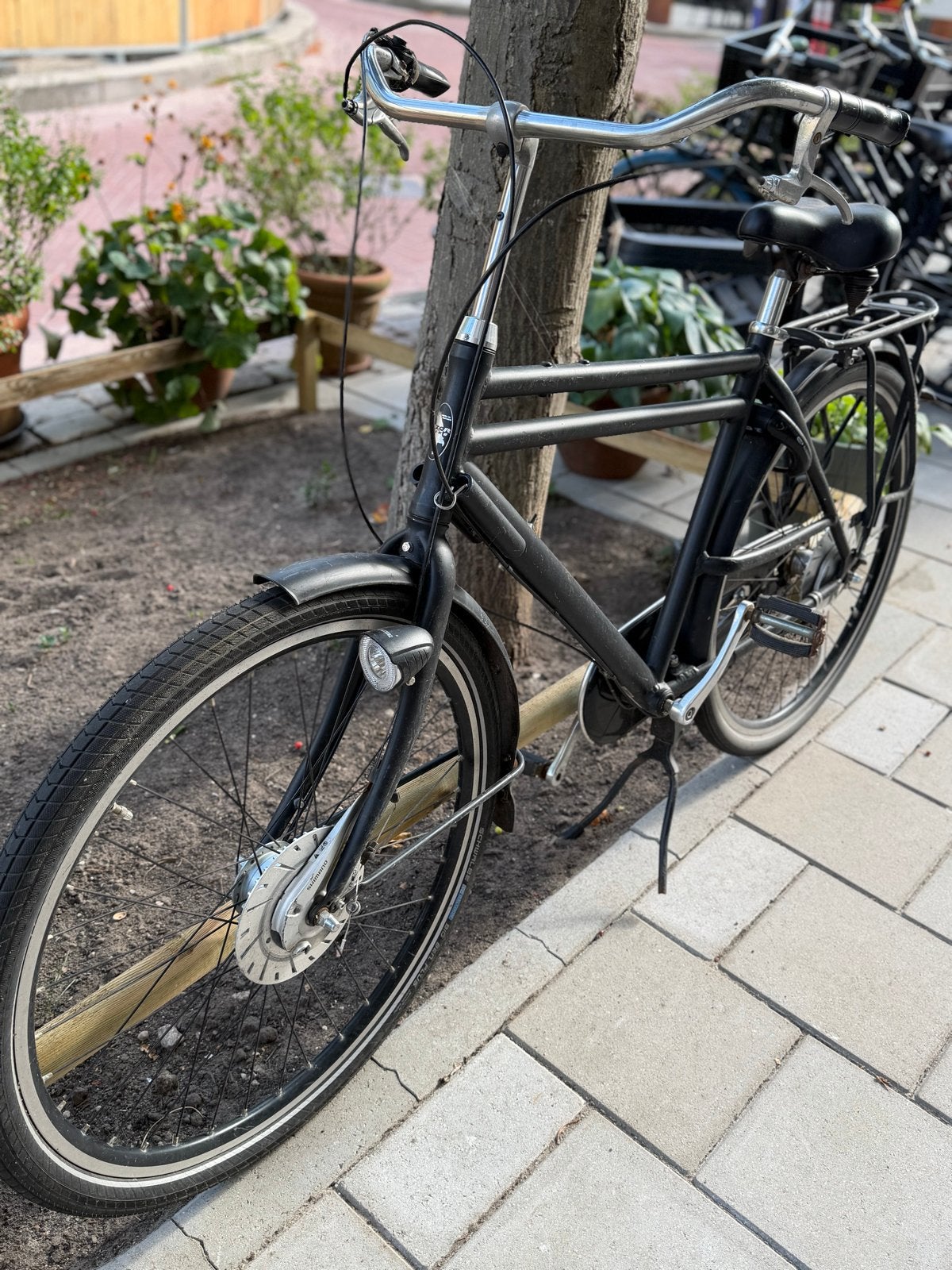 Zwarte AZOR herenfiets, Fietsen en Brommers, Terugtraprem, Ophalen, Overige merken, 53 tot 56 cm