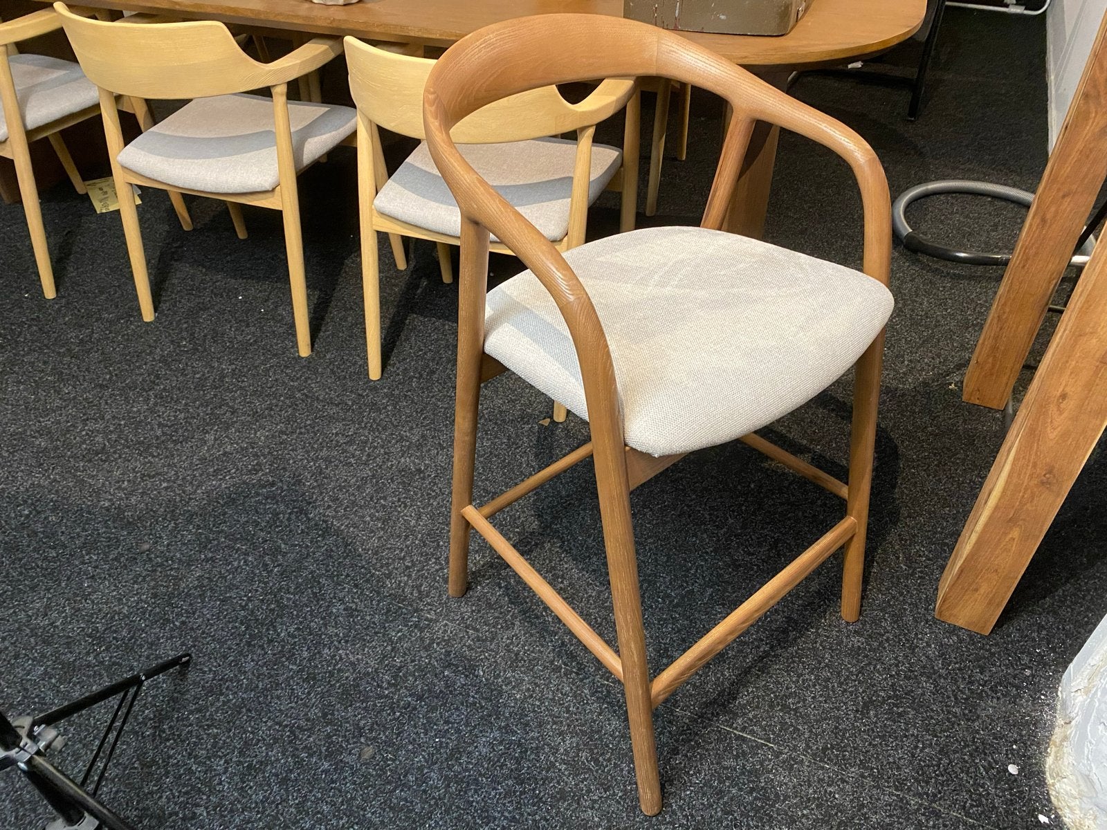 Barstoel Rayven japandi Licht Bruin - Zithoogte 67 cm