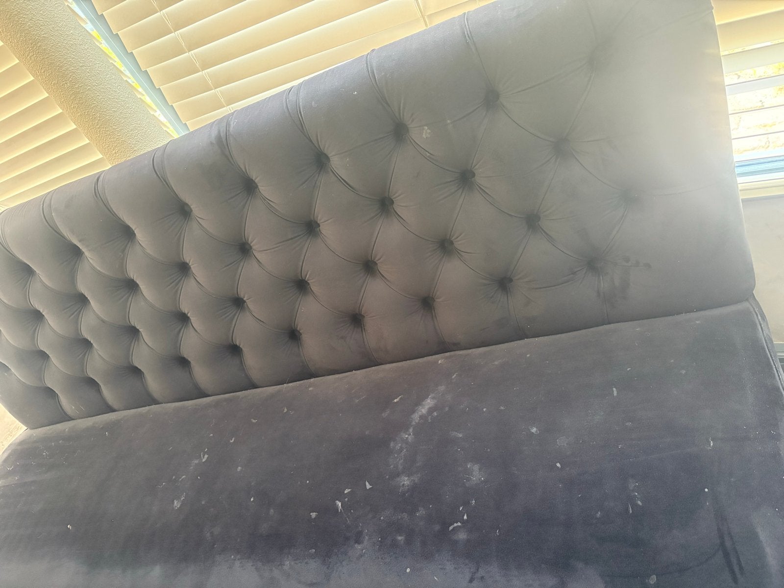 Velvet Eetkamerbank met Wielen - 1.80m, Huis en Inrichting, Banken | Bankstellen, Ophalen, Gebruikt, 150 tot 200 cm, Driepersoons