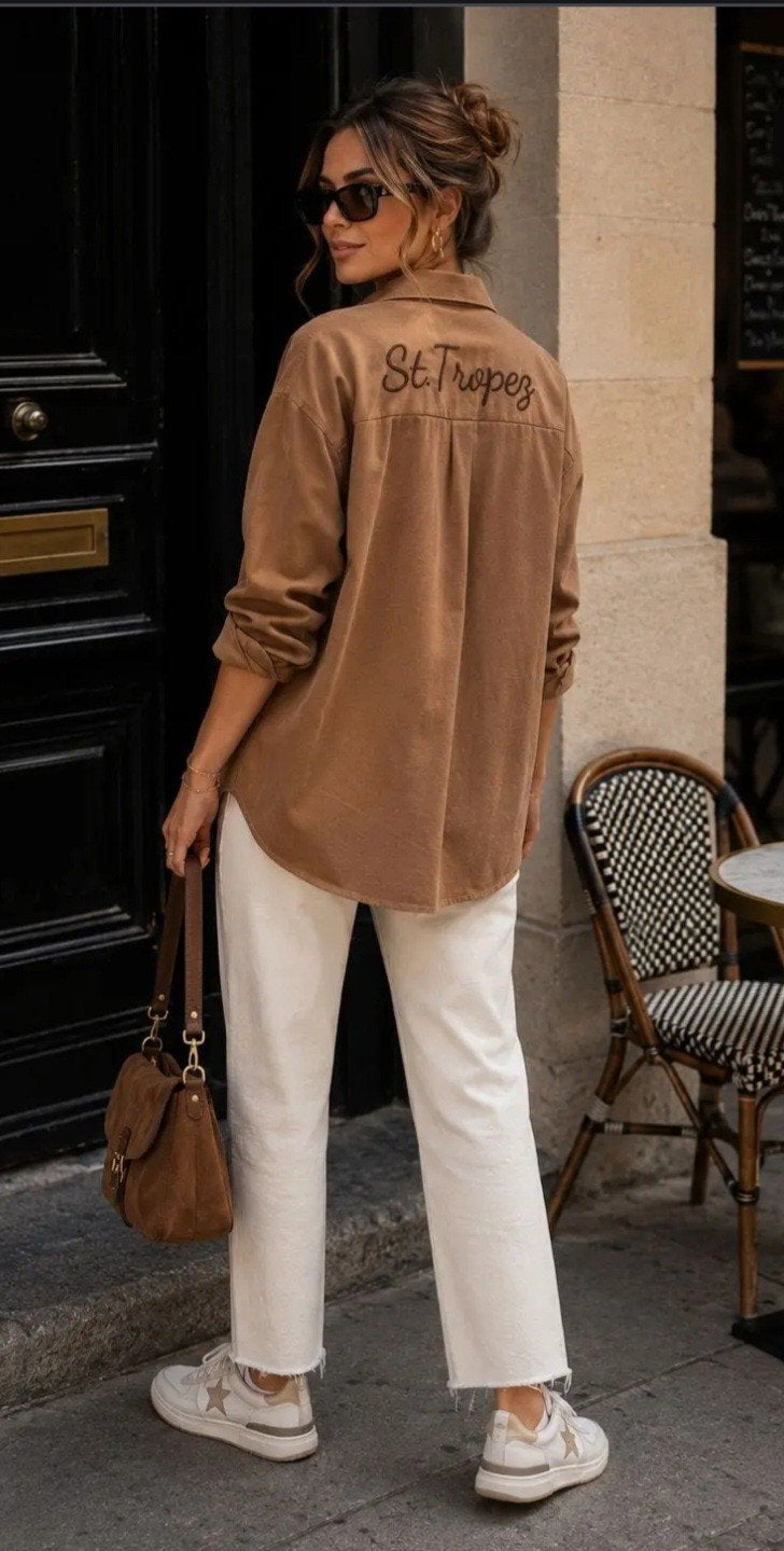 St. Tropez Blouse - Emma & Ashley - 3 kleuren, maten S, M, L, Kleding | Dames, Meerkleurig, Hindersstraat, Emma & ashley, Ophalen of Verzenden