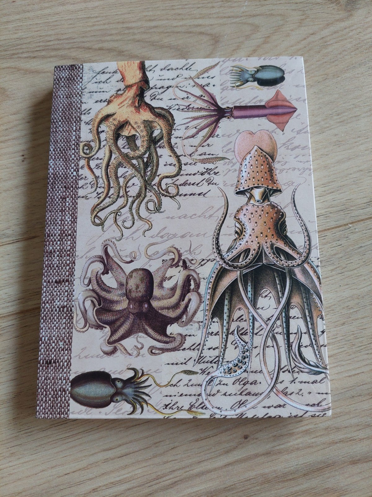 Blanco notitieboekje met inktvissen, Diversen, Ophalen of Verzenden, Nieuw