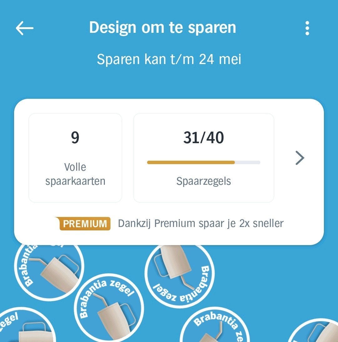 AH / Albert Heijn Brabantia spaarkaarten / zegels / zegel, Albert Heijn, Ophalen of Verzenden