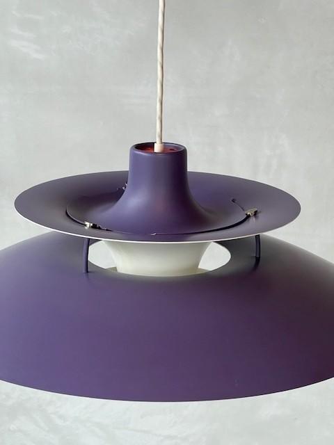 PH5 hanglamp Poul Henningsen Louis Poulsen vintage paars, Ophalen, Gebruikt, ., Vintage