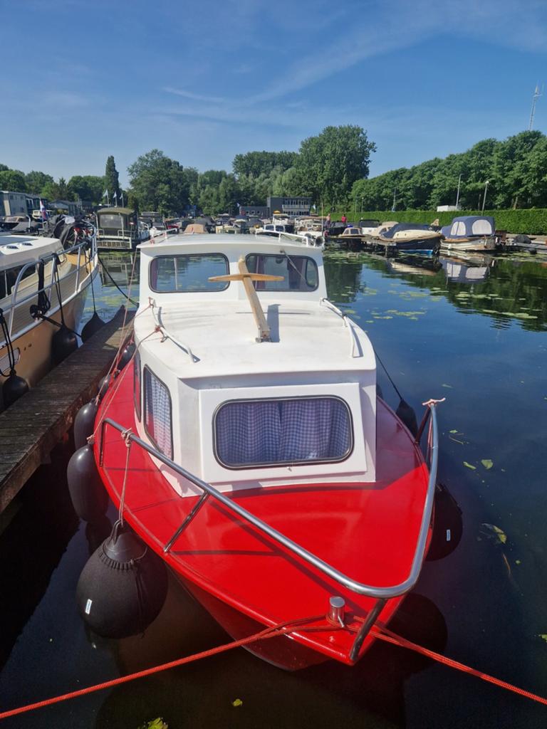 Perenboomkruiser 7.30 meter met buitenboordmotor, Watersport en Boten, Overige merken, Gebruikt, Buitenboordmotor, Kruiser