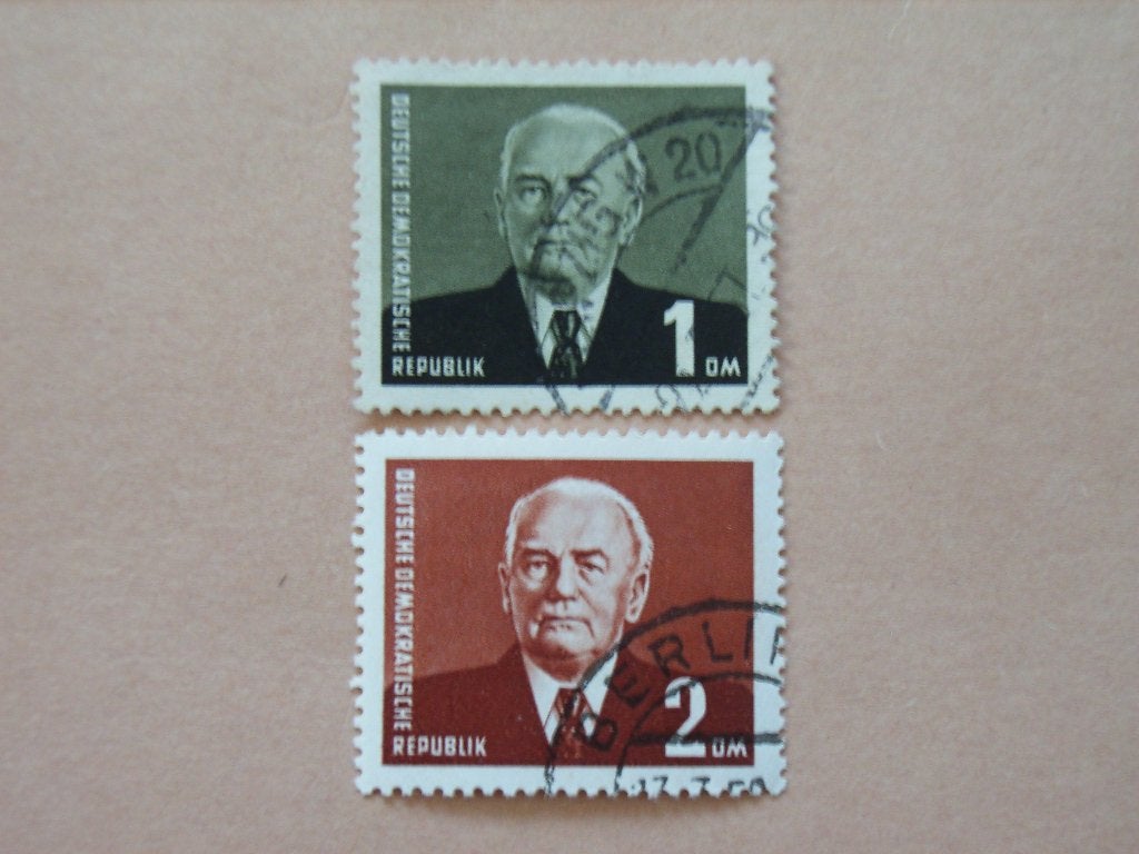 NB  DDR 342-343, Ophalen of Verzenden, DDR, Gestempeld