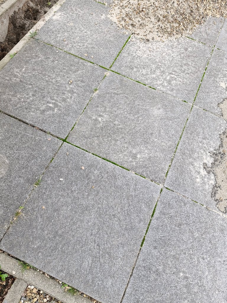 Grijze tuintegels 60x60, Ophalen, Gebruikt, 10 m² of meer, Beton