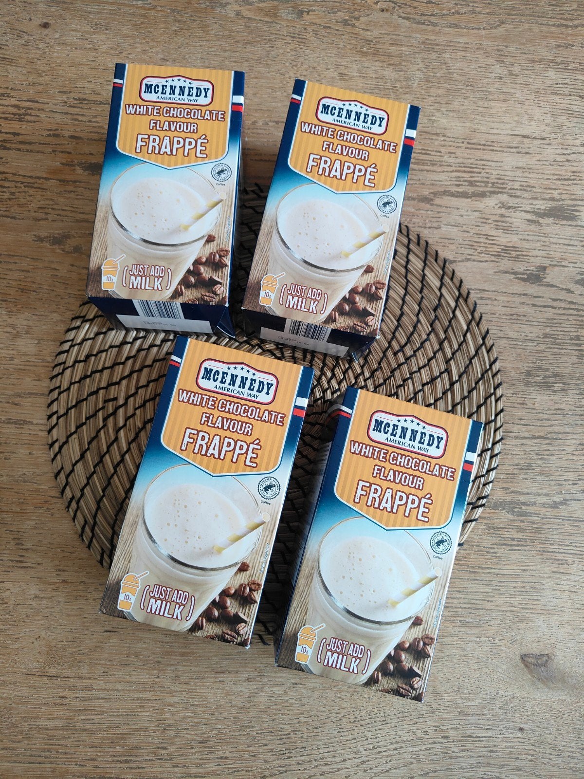 4 dichte dozen Frappé, white chocolate, Ophalen of Verzenden