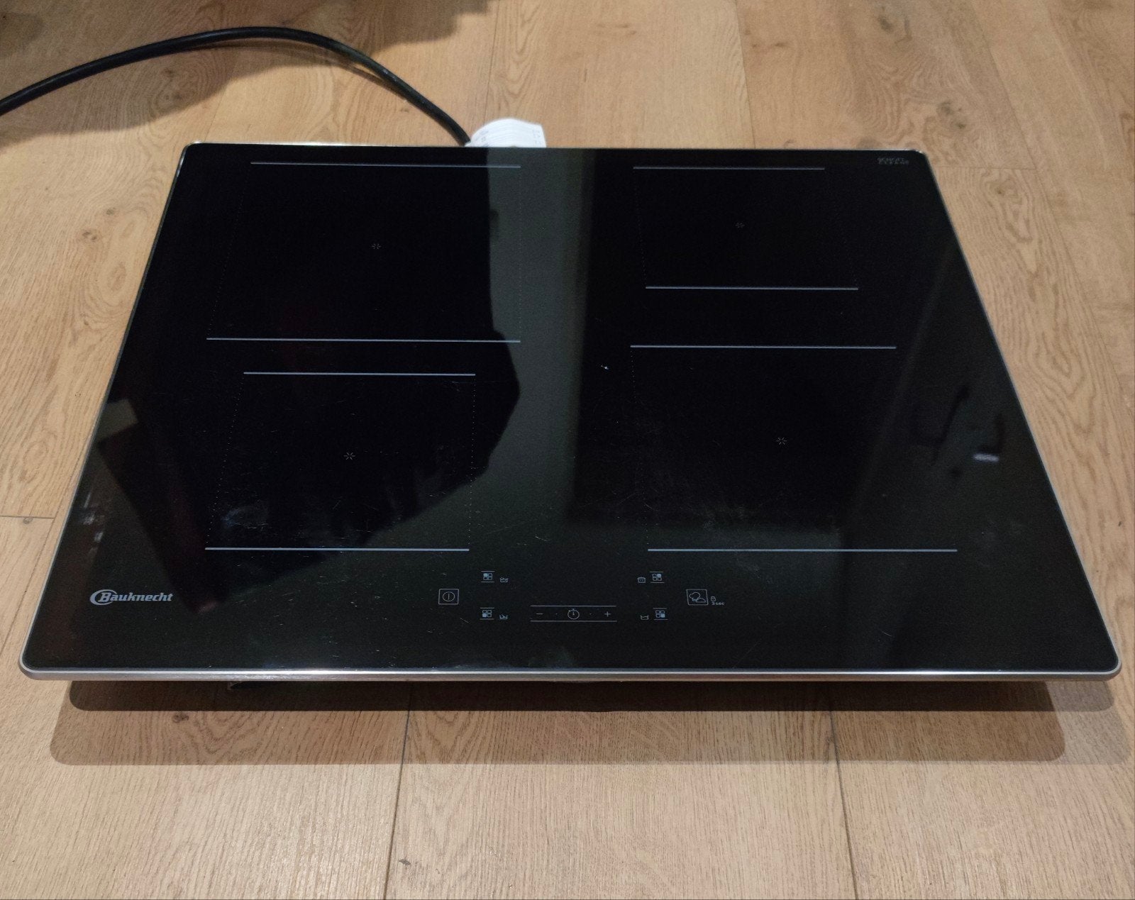 Bauknecht BQ 2360S AL inductiekookplaat- 4 zones 7,2 kW, Witgoed en Apparatuur, Kookplaten, Ophalen, Gebruikt, 4 kookzones, Inbouw