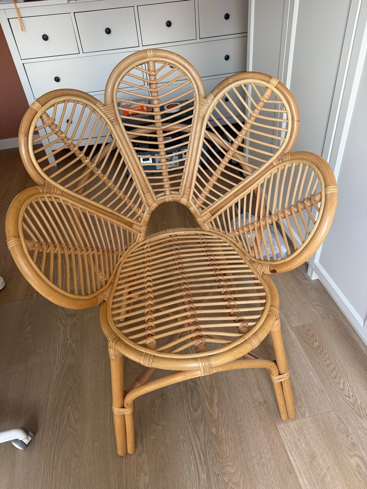 Rotan bloemstoel Kwantum, Ophalen, Bruin, Riet of Rotan, Zo goed als nieuw
