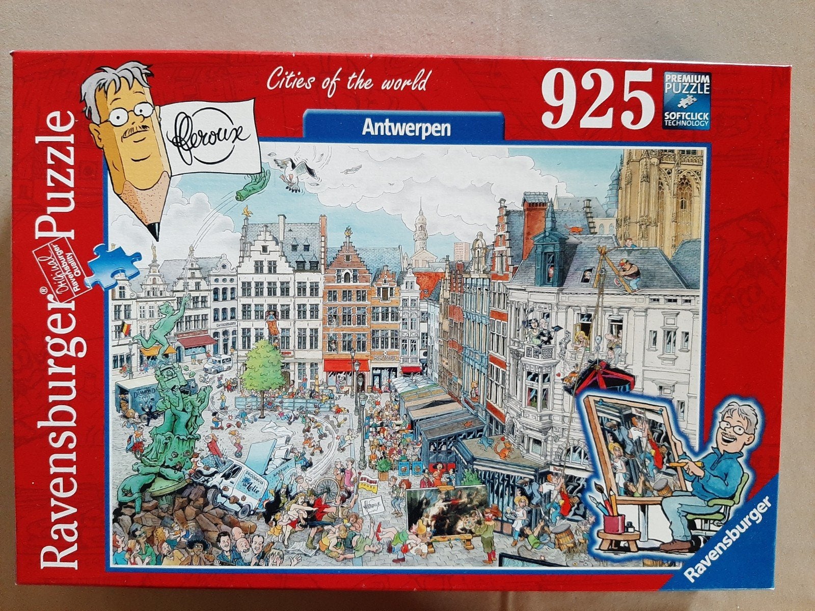 Cities of the world Antwerpen, Hobby en Vrije tijd, Ophalen of Verzenden, 500 t/m 1500 stukjes, Zo goed als nieuw, Legpuzzel