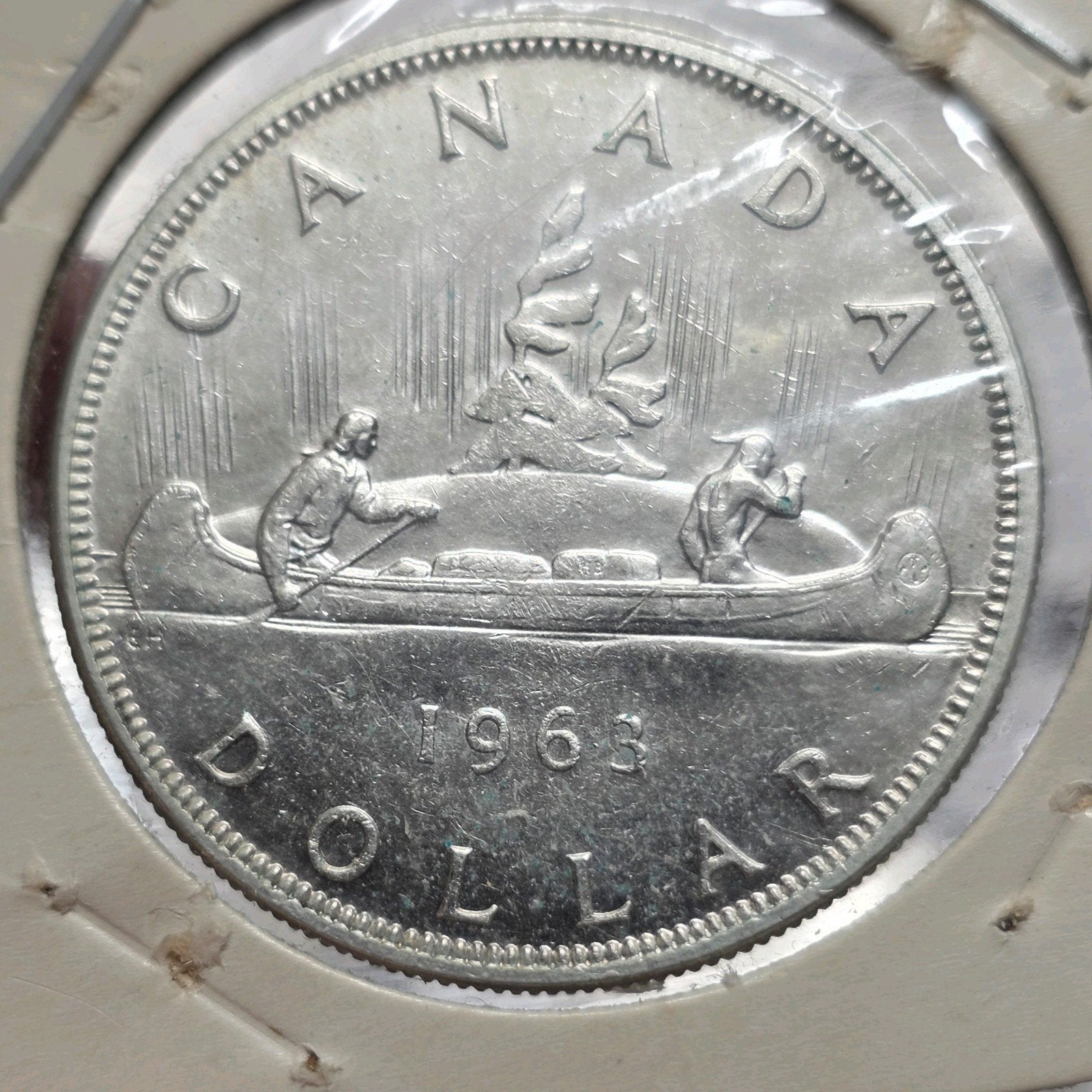 1 dollar 1963 Canada, Verzenden, Noord-Amerika, Losse munt, Zilver
