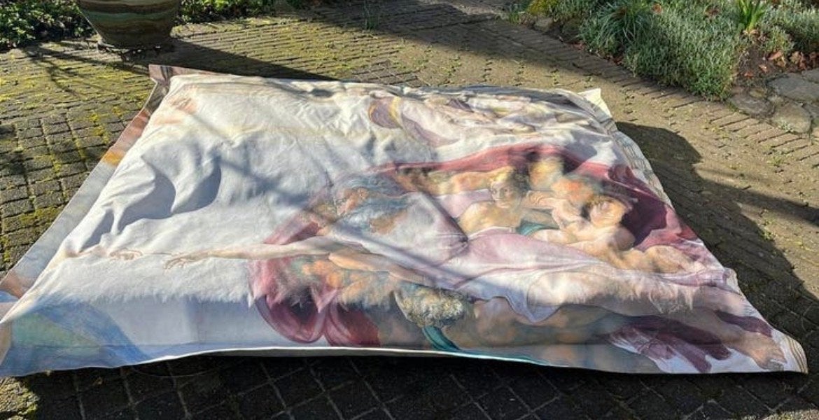 Tencate ligkussen, Ophalen, Brocante, Meerkleurig, Zo goed als nieuw