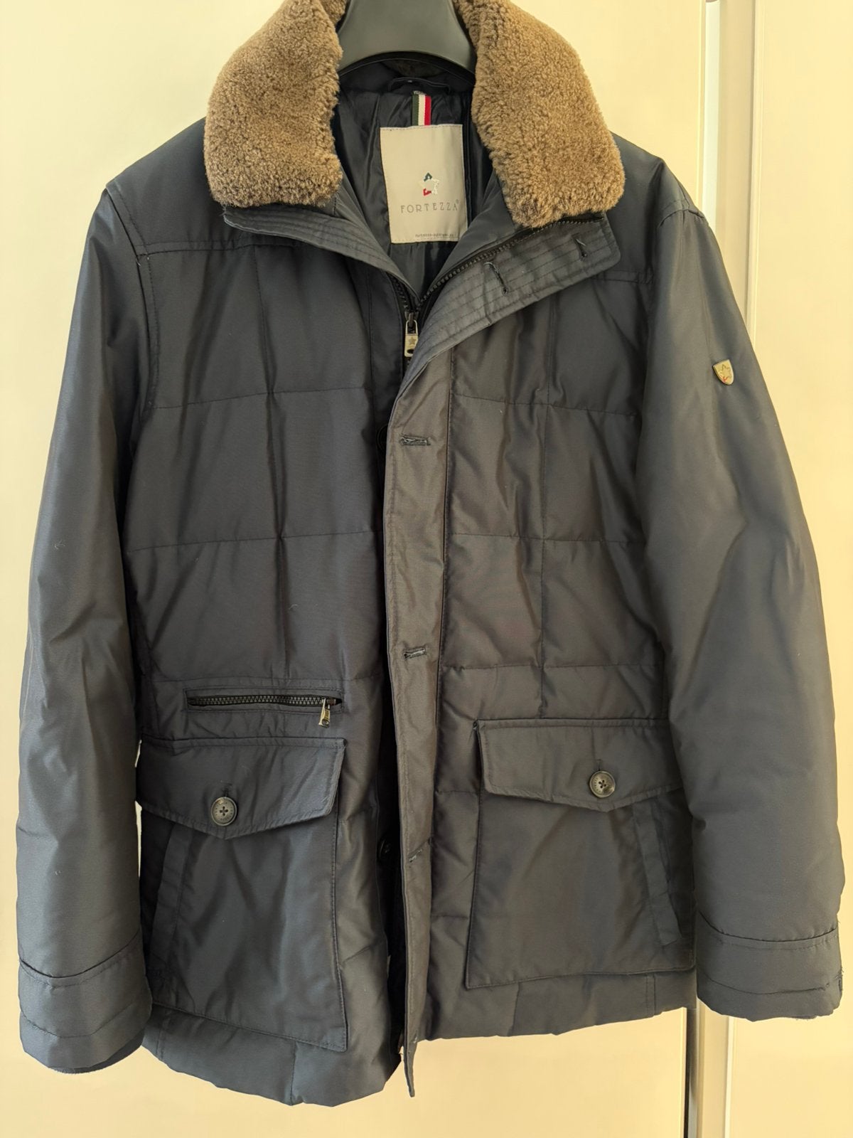Mooie warme heren winterjas merk Fortezza mt 52, Ophalen of Verzenden, Zo goed als nieuw, Maat 52/54 (L), Bruin