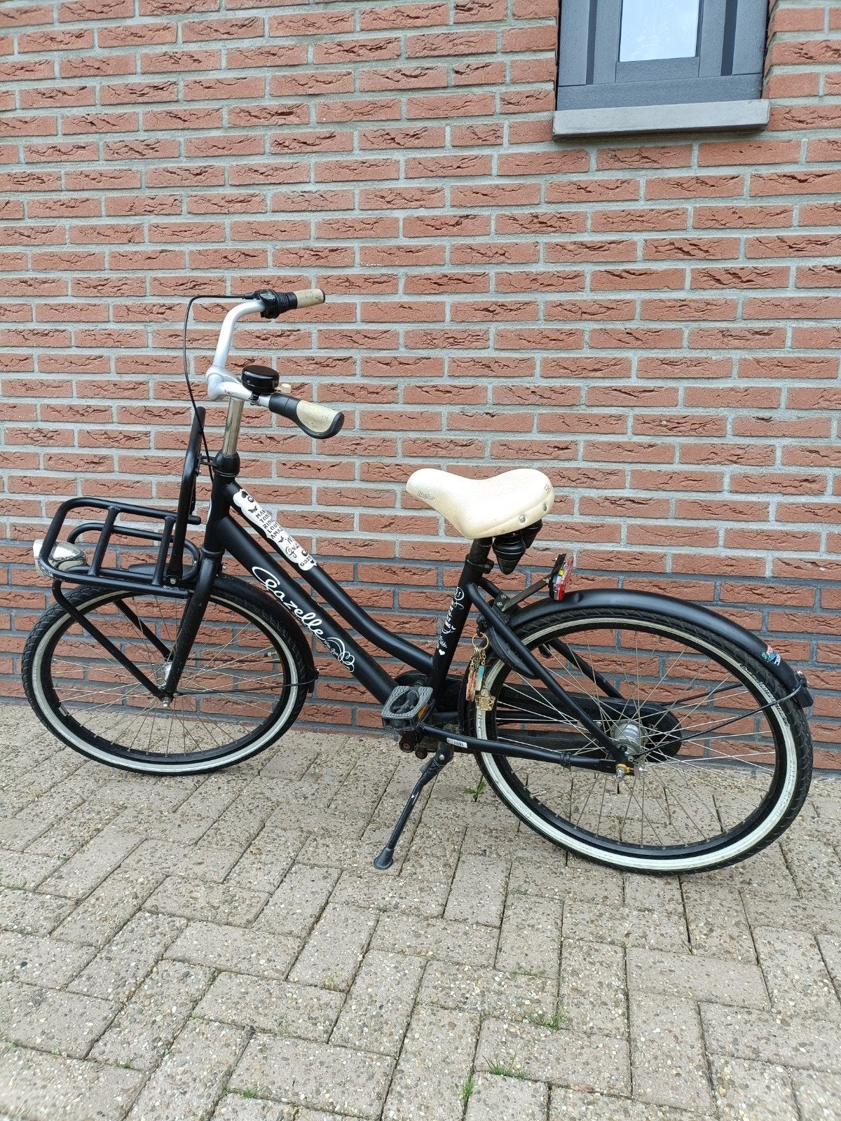 Gazelle Meisjesfiets 24 inch - Zwart, Fietsen en Brommers, Fietsen | Meisjes, Ophalen, Versnellingen, Gazelle Miss Grace, Gebruikt