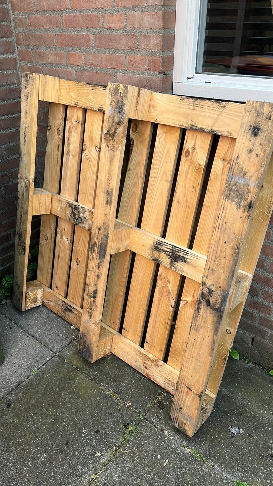 Pallet (GRATIS AFHALEN), Ophalen, Zo goed als nieuw, 50 mm of meer, Minder dan 200 cm