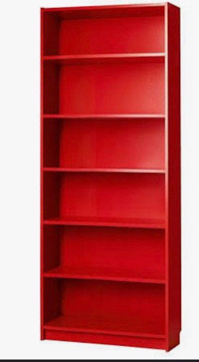 Rode billy boekenkast IKEA, Ophalen, 200 cm of meer, 50 tot 100 cm, Zo goed als nieuw