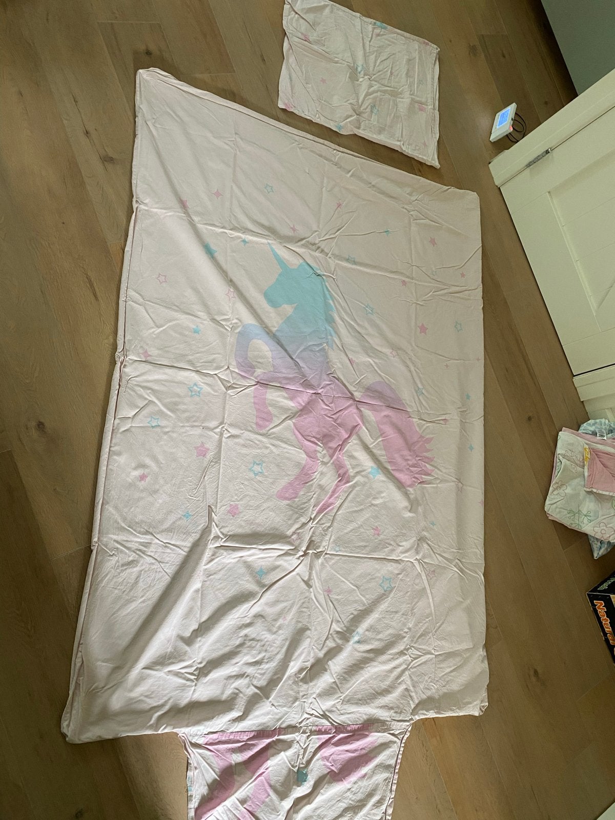 Eenpersoons Dekbedhoes Unicorn, Meisje, Ophalen of Verzenden, Zo goed als nieuw, Roze